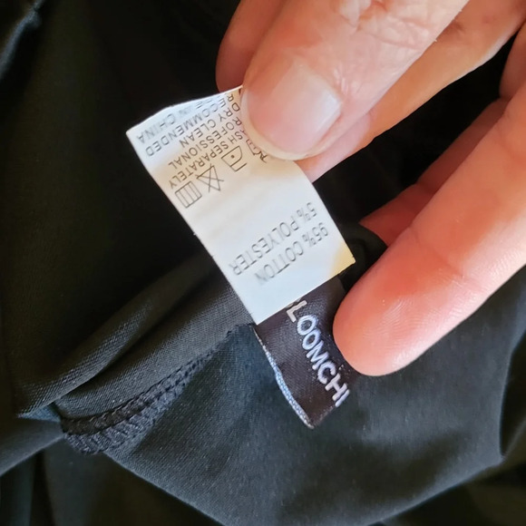 Boomchic Black Dress Pants with Pearl Accent Hem Slit 3X - Picture 5 of 7